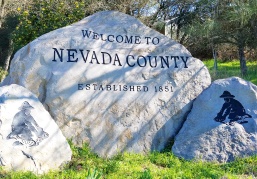 Nevada County sign